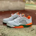 Air Jordan 5 Low "White/Orange/Green" FQ1293-018