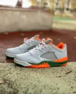 Air Jordan 5 Low "White/Orange/Green" FQ1293-018