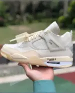 Air Jordan 4 Off White AJ4 Virgil Abloh Sail Transparent CV9388-100