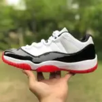 Air Jordan 11 Low "Black White Red" AV2187-160