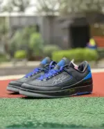 Off-White x Air Jordan 2 "Black Blue" DH4375-004