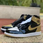 Air Jordan 1  "Top 3 Black and Gold Toe" 861428-001